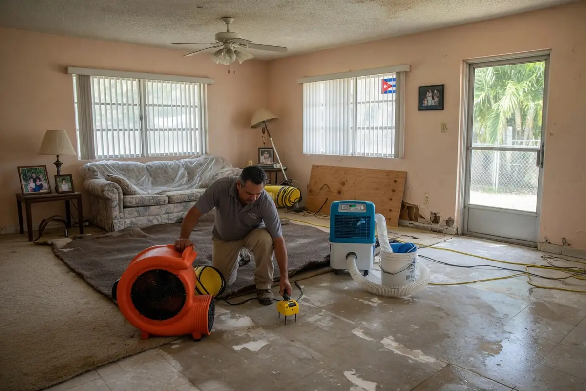 Water Damage Restoration Homestead FL, LLC crew at work